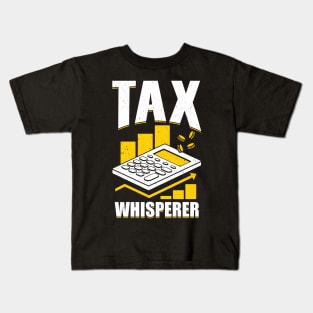 Tax Whisperer Accountant CPA Gift Kids T-Shirt